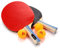 meteor Tischtennis-Set Zwei Schläger und DREI Bälle Allround-Profi Amateur-Mittel- und Fortgeschrittenentraining Tischtennisschläger Paddel Komfortabler Griff Für die Schule Zu Hause Sportverein Büro