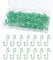 FEPITO Weihnachten Ornament Haken Kleiderbügel, Edelstahl Weihnachten Ornament Kleiderbügel Perfekt für Art Craft Christbaumschmuck (Green-200pcs)