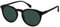 La Optica B.L.M. Sonnenbrille Herren Damen UV400 Rund Retro - Gummiert Schwarz (Gläser: Grün Klassisch)