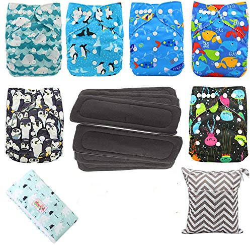 Baby Stoffwindel waschbar wiederverwendbare Windeln Taschenwindel für die meisten Babys und Kleinkinder (DIP01)