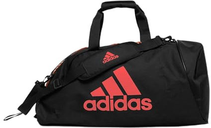 adidas Unisex – Erwachsene 2in1 Bag Sporttasche, schwarz/rot, S