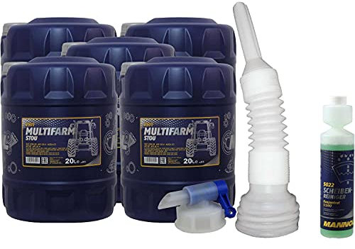 QR-Parts Set 100 Liter 85468425 MN2501-20 5022 DIN61 CT4503 MANNOL Scheibenreiniger Konzentrant 1:100 250ml 20 10W-30 Mulitfarm STOU Auslaufhahn