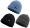 Pesaat Baby Mütze Jungen Strickmütze Weiche Baumwolle Mädchen Hut Kinder Schlupfmütze Warme Wintermütze 0-5 Jahren Winter,Herbst (6-24Monate, Schwarz + Dunkelgrau + Dodge Blue)