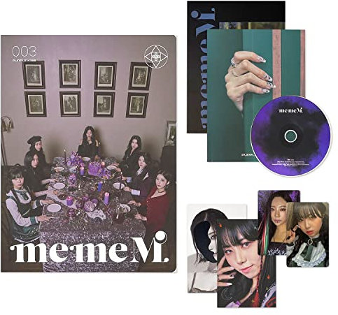 PURPLE KISS - 3rd Mini Album [memeM] (M Ver.) CD-R + Photobook + Character Folded Poster + Photocards + Hide Postcard + Seek Postcard