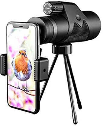 Monokular Teleskop 12x42 Hd Mit Nachtsicht Handy Teleskop Mit Handy Halterung Stativ Tragbar Wasserdicht Fernrohr