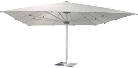 OMBRELLONE GIOVE IN COLORE BIANCO 5 X 5 MT