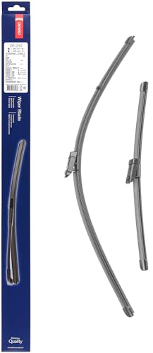 DENSO Flachwischer-Set DF-210 (650/400 mm, Rechtslenker): Zwei leise, langlebige Wischer mit aerodynamischem Design. OEM-Qualität, breite Kompatibilität, 2 Jahre Garantie | Kompatibel mit: BMW X1, CITROËN C3 AIRCROSS II, SEAT ARONA, IBIZA V, LEON, LEON Kasten/Schrägheck, LEON SC, LEON ST