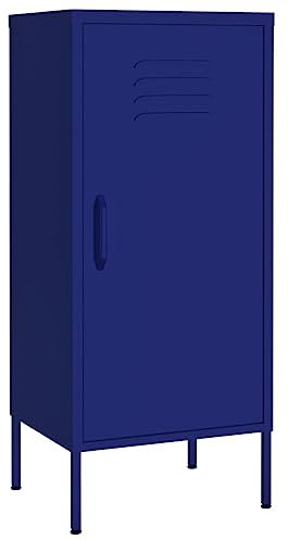 vidaXL Lagerschrank Marineblau 42,5x35x101,5 cm Stahl