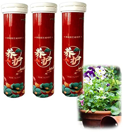 Engrais organique universel pour tablettes à libération lente, engrais tout usage concentré facilitant l'alimentation des plantes, facilite l'alimentation de vos plantes (3 bouteilles)