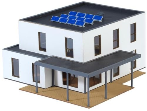 Kibri 38339 - H0 Kubushaus Lina mit Terrasse - Polyplate Bausatz - Neu