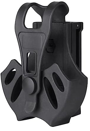 ACEXIER Taktische Handschellentasche für die meisten Ketten oder Scharniermanschetten inkl. ASP-Manschetten mit 360 Grad drehbarem MOLLE-kompatiblen Gürtelclip