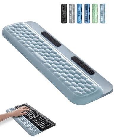 Vaydeer Wrist Rest with Stickers, Full 100% Mechanical Keyboard Rest Support Pad, Desk Ergonomic Cushion for Computer Typing Office Work Home Gaming, Soft Memory Foam Arm Palm Hand Pain Relief Thick