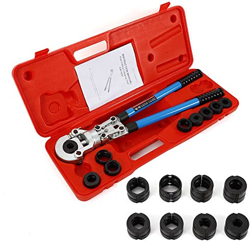 Pinza a pressa manuale, V12 – 28 mm TH16 – 32 mm, professionale per tubi di rame, pinza in acciaio al carbonio, girevole a 360°, pinzatrice multistrato per tubo composito in alluminio PEX