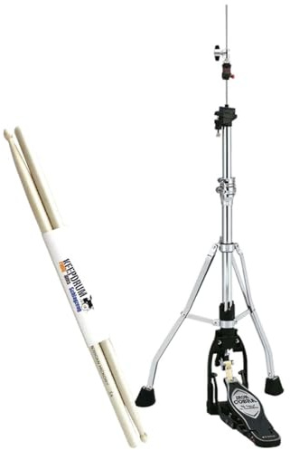 Tama HH905D Hihat Pedal Hihat Maschine Iron Cobra Lever Glide + keepdrum Drumsticks 1 Paar
