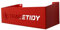 Tradetidy Tool Storage Holder for Toolbox, Tool Bag, Plumbing Tools and More, Ideal for Van Storage, Garage Storage and Workshops, Powder-Coated Steel Construction, Rounded Edges, Colour - Red