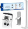 EJGAME Steel Wall Mount Bracket Compatible with PS5 Pro/Slim/PS5, Stable Metal Wall Hanging Stand for PS5 with Controller Holder & Headphone Hanger,White