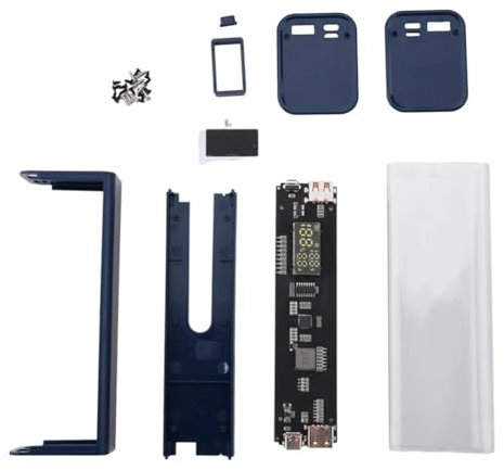 Carriere Rechargeable Battery Sets Main Board and Case PD Fast Charging Mobile Power Bulk Rechargeable 18650 Li Ion Battery, Easy Install Easy to Use Blue