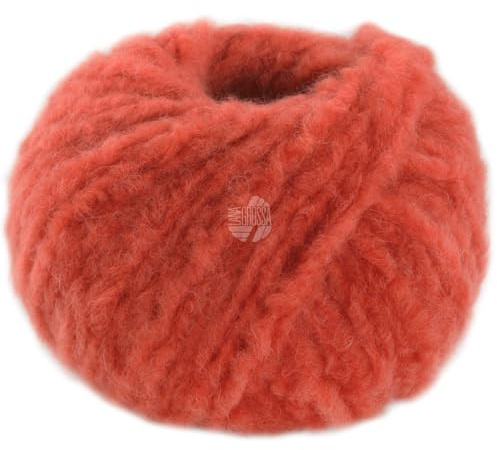 LANA GROSSA Royal Alpaca | Voluminöses Effektgarn aus den feinsten Alpaka Fasern | Handstrickgarn aus 93% Alpaka (Royal) & 7% Polyamid | 50g Wolle zum Stricken & Häkeln | 95m Garn FB 5