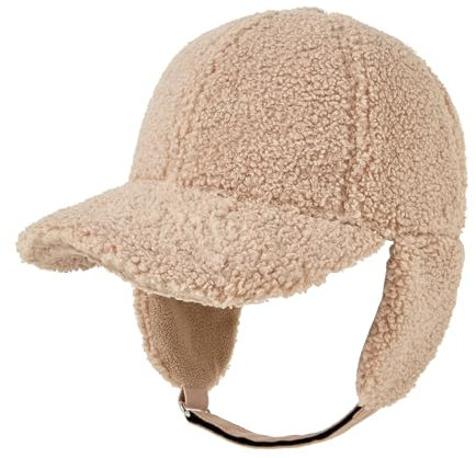 YAMEE Baseball Cap Winter Damen aus Plüsch,Wintermütze Herren mit Faltbar Ohrenklappe Warme,Basecap Damen Weich Verstellbarer,Winterkappe Outdoor-Sportarten Laufkappe