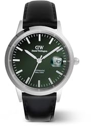 Daniel Wellington Iconic Automatikuhr für Herren, 40 mm, DW, Automatikuhr, Zifferblatt mit Datumskalender, wasserdicht, 10 ATM, Edelstahlgehäuse für Herren