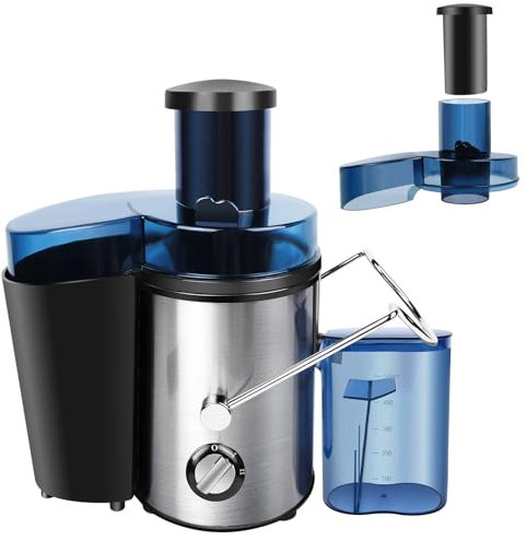 Juicer Machines, 1000W Centrifugal Juicer Machines Whole Fruit and Vegetable, 3-inch Wide Mouth Juicer Extractor Quick Juicing with 2 Speeds, Compact Design Easy Clean & Use, with 500ML Juice Cup