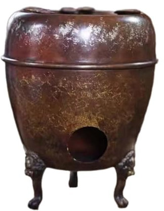 JISADER Kupfer Teekanne Wärmer Holzkohle Ofen Hollowout Heizung Basis Tee Kochen Ofen für Haushalt