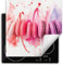 TMK ArtDeko Herdabdeckplatte 60x52 cm Einteilig Herdabdeckung Abdeckplatte für Ceranfeld Abdeckung Induktionskochfeld Aufrollbare Matte - Süßigkeiten Rosa