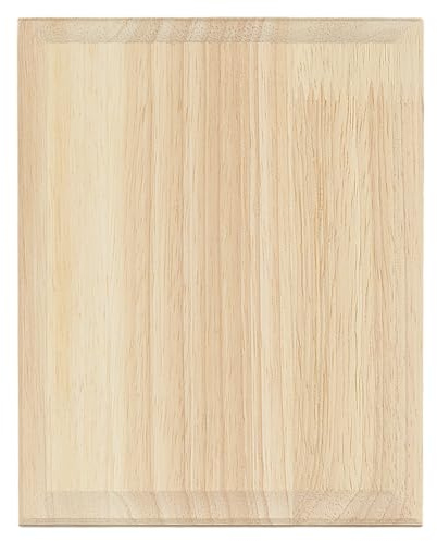 FINGERINSPIRE Unfinished Wooden Plaque 15.5x12.5x1.6cm Wood Rectangle Plaque Rectangle Plaque Wooden Slice Unfinished Wood Craft Base Unfinished Blank Wooden Plaque for Painting