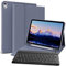 GKABXY Case with Keyboard for iPad Air 11 inch (M2/M3) 2025/2024, iPad Air 5th/4th Generation 10.9 2022/2020, soft TPU back with Pencil Holder, Backlit Detachable Folio Keyboard case, Purple