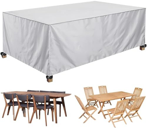 XUEQXUE Garden Table Cover 80 x 170 x 90 cm Tarpaulin for Outdoor Corner Sofa, Waterproof, Dustproof, Ripstop, Garden Furniture Tarpaulin, for Irgendwelche Möbel, Elfenbein
