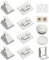 Cerraduras magnéticas para gabinetes, cerradura invisible para cajones, cerraduras de seguridad para niños, 14,9 x 16,8 x 4 cm, cerraduras de cajones a prueba de bebés, cerraduras de armario de cocina