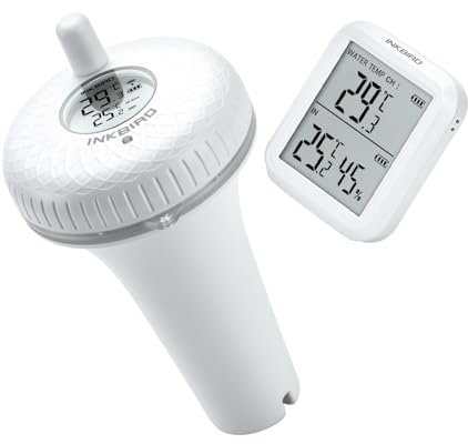 Inkbird Kabelloses schwimmendes Thermometer mit Empfänger für Swimmingpool