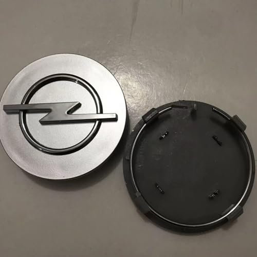LKJHGFDS 4 Stück Radnabenkappen für Opel Astra H 2004-2010,Felgen Center Nabendeckel Radmittenkappen-Ersatz staubdicht Felgen Naben Radkappen Wheel Zubehör,A1-Silver58mm