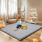 SUNYRISY Baby Spielmatte 200 x 200cm, 3.5cm Dicke Memory Schaum Spielteppich Kinder Teppich Kinderzimmer Krabbeldecke für Baby, Mädchen, Junge, Rutschfester Unterseite Tatami Matte