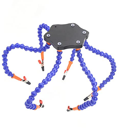 ViaGasaFamido Flexible ARM Workbench Soldering Station Clamp with 6 -ARM Holder for Assembly Repair Preparations