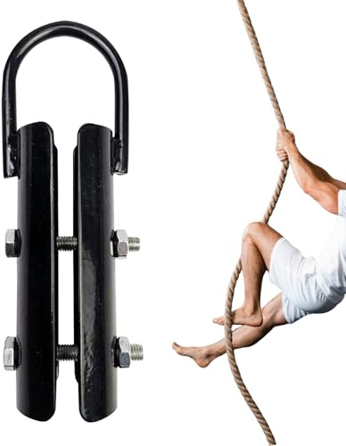 Morsetto per Corda da Arrampicata, Gancio di Fissaggio per Corda da Combattimento, per Palestra, casa, Appartamento, Donne, Uomini, Adulti, Giocatori, Appassionati di Fitness