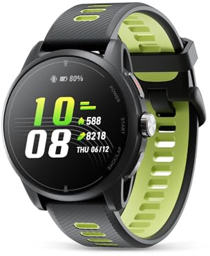 iGPSPORT VeRun Reloj Inteligente para Correr Ultraligero, AMOLED 1,32 | GPS Doble Frecuencia, 14 Días De Autonomía, Navegación Sin Conexión,Análisis Profesional de Carrera,22 Modos Deportivos