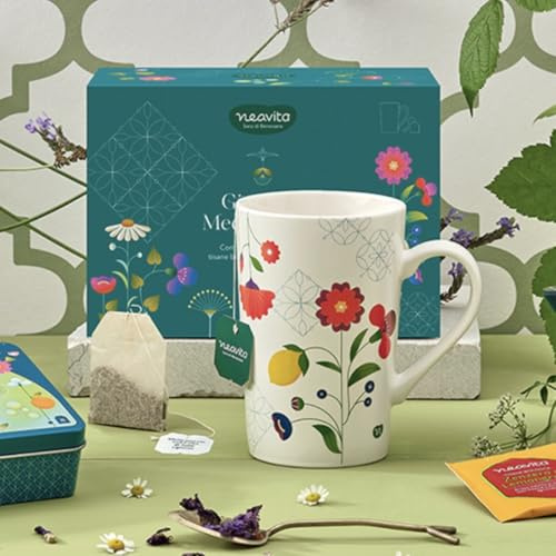 Neavita Cofanetto tazza + 9 filtri di tisana - Giardini mediterranei