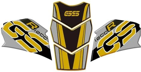 Adesivo Per Serbatoio Carburante Laterale Per BMW R 1200 GS ADV GSA1200 R1200GS Adventure 2005-2012 Adesivo di protezione(Oro,X-1)