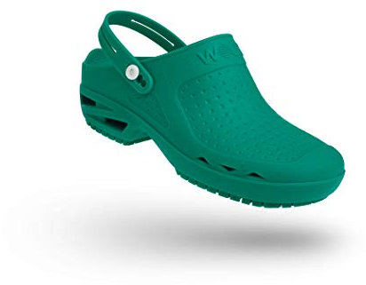 WOCK Bloc Open con Cinturino, Zoccoli Sanitari de Lavoro Antistatico con Profumo di Limone, Calzature Unisex Sterilizzabile