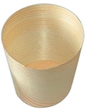 Garcia de Pou 50 Einheit Mini Tassen in Box, Holz, natur, 30 x 30 x 30 cm