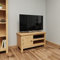 Milan Oak TV Unit | Small TV Stand Storage TV Cabinet | Rustic Medium Wood Tone