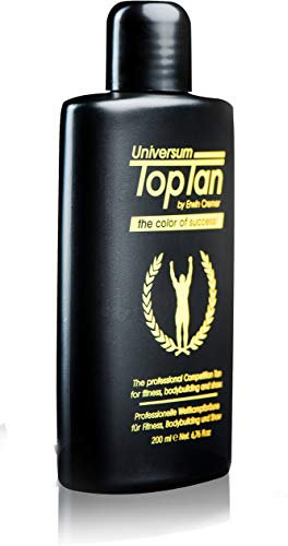 UNIVERSUM TOP TAN | Nr.1 Profi Selbstbräuner | Preis-Leistungs-Sieger | Wettkampfbräune | Wettkampffarbe | 200 ml | Made in Germany