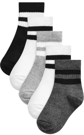 NEXT Jungen Socken mit gepolstertem Fußbett, 5er-Pack