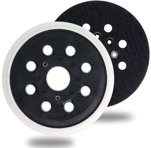 Plato de Lijado de 125mm de Repuesto Compatible con Bosch RS035 GEX 125-1 AE, PEX 220 A, PEX 220 AE, Skil 7402/7490 Lijadora por Poweka
