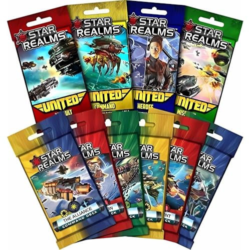 WISE WIZARD GAMES Star Realms Bundle: Das komplette United- und Command-Deck-Set