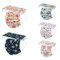 Lulupi 50Stück Mundschutz Erwachsene Bunt mit Motiv 3-lagig Mund-Nasen-Schutz Blumen Mund und Nasenschutz Elegant Schmetterling Druck Tücher Atmungsaktiv Bandana Maske Halstuch