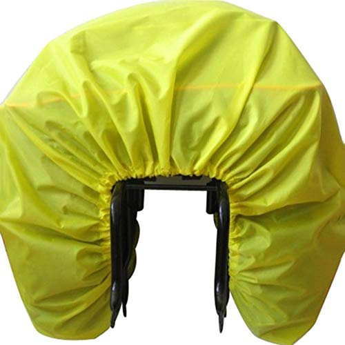 rebirthesame Fahrrad Tasche Gepäckträger Regenschutz Raincover Regenhaube Regenhülle Fluoreszierende Hülle Dehnbar & Flexibel Rad-Koffer/Rad-Tasche Abdeckung Regenschutz Wasserschutz 126 X 66 cm