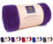 PEAQUE Mikrofaser-Handtuch mit Frottee-Struktur - 1er & 2er Set - Antibakteriell Weich Leicht Saugstark Schnelltrocknend (Violett, 50x100 cm (2 Stück))