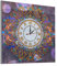 Zerodis Diamant-Maluhr, DIY -Mal-Kit mit Blumen-Mandala-Muster Kunst Dekorative Malerei für Home Coffee Shop Restaurant Bürowand